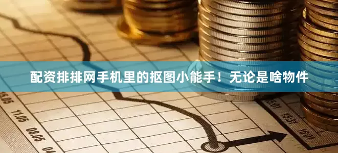 配资排排网手机里的抠图小能手！无论是啥物件